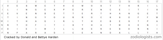 Zodiac 408 Cipher Solution 2