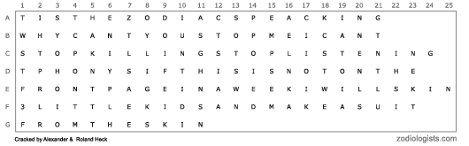 Zodiac 148 Cipher 1