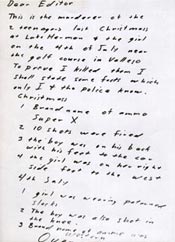 Zodiac Killer July 31, 1969 Letter1